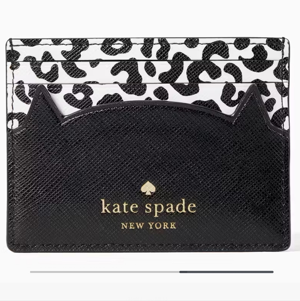 Kate Spade Meow Cat Card Holder - Picture 2 of 6